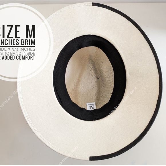 NEW!!  Hand Made Color Block Brim Straw Hat main image 9
